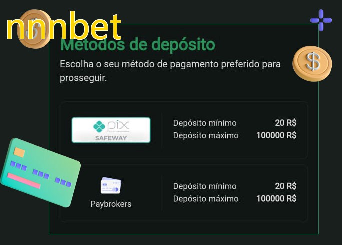 O cassino nnnbetbet oferece uma grande variedade de métodos de pagamento